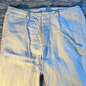 Express Men's Light Cream Khakis